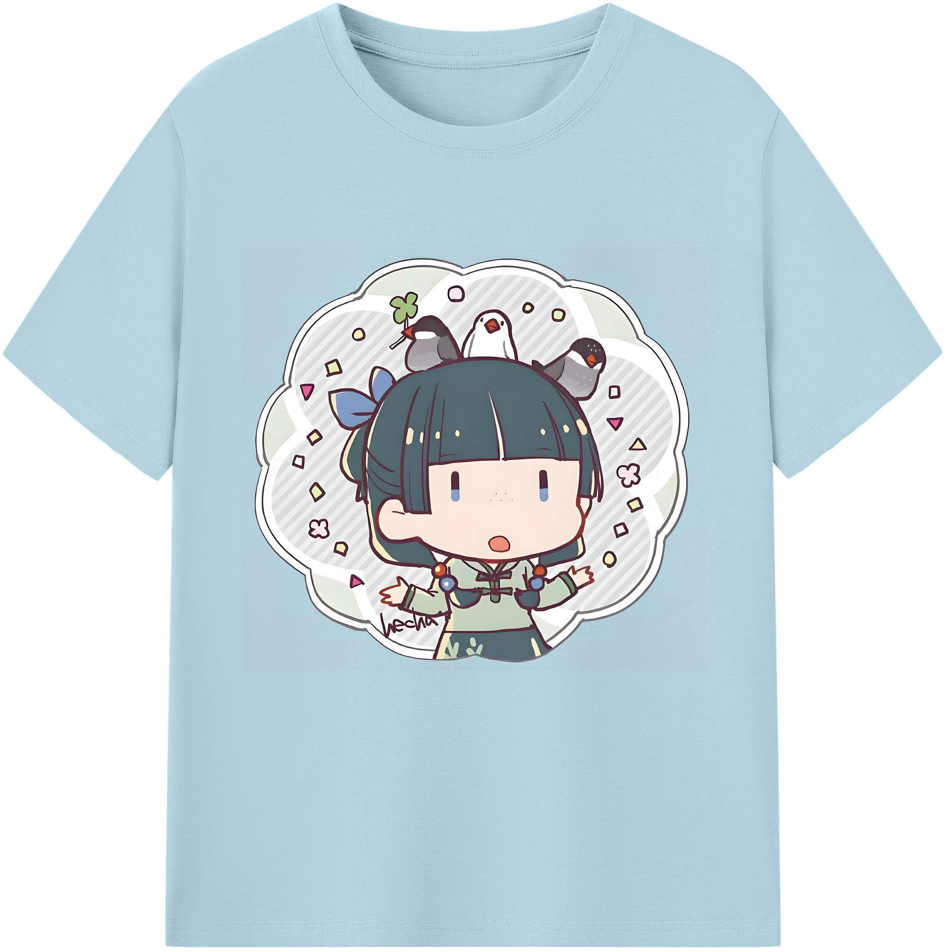 （画像用） 薬屋のひとりごと The Apothecary Diaries 綿100％半袖Tシャツ（フロントプリント）